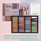 AOOKMIYA Kuelox 48 cores mini profissional pintura a óleo sólido portátil requintadamente artístico pigmento da pintura a óleo para fontes da arte do estudante
