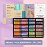 AOOKMIYA Kuelox 48 cores mini profissional pintura a óleo sólido portátil requintadamente artístico pigmento da pintura a óleo para fontes da arte do estudante