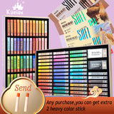 AOOKMIYA Kuelox 48 cores mini profissional pintura a óleo sólido portátil requintadamente artístico pigmento da pintura a óleo para fontes da arte do estudante