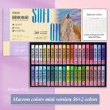 AOOKMIYA Kuelox 48 cores mini profissional pintura a óleo sólido portátil requintadamente artístico pigmento da pintura a óleo para fontes da arte do estudante