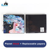 AOOKMIYA Kuelox-livro especial de óleo patel 20 folhas de papel 240g/m2, base de papel giz para arte e livro de grafite