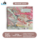 AOOKMIYA Kuelox-livro especial de óleo patel 20 folhas de papel 240g/m2, base de papel giz para arte e livro de grafite
