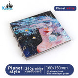 AOOKMIYA Kuelox-livro especial de óleo patel 20 folhas de papel 240g/m2, base de papel giz para arte e livro de grafite