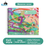 AOOKMIYA Kuelox-livro especial de óleo patel 20 folhas de papel 240g/m2, base de papel giz para arte e livro de grafite