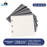 AOOKMIYA Kuelox-livro especial de óleo patel 20 folhas de papel 240g/m2, base de papel giz para arte e livro de grafite