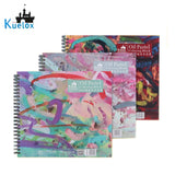 AOOKMIYA Kuelox-livro especial de óleo patel 20 folhas de papel 240g/m2, base de papel giz para arte e livro de grafite