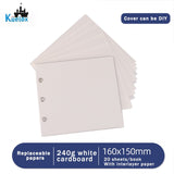 AOOKMIYA Kuelox-livro especial de óleo patel 20 folhas de papel 240g/m2, base de papel giz para arte e livro de grafite