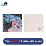 AOOKMIYA Kuelox-livro especial de óleo patel 20 folhas de papel 240g/m2, base de papel giz para arte e livro de grafite