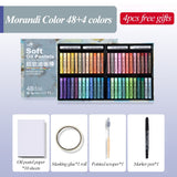 AOOKMIYA Kuelox morandi óleo de cor pesada pastel profissional pintura a óleo super macio pastel pastel papelaria para presente arte escola suprimentos