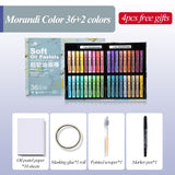 AOOKMIYA Kuelox morandi óleo de cor pesada pastel profissional pintura a óleo super macio pastel pastel papelaria para presente arte escola suprimentos