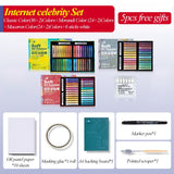 AOOKMIYA Kuelox morandi óleo de cor pesada pastel profissional pintura a óleo super macio pastel pastel papelaria para presente arte escola suprimentos