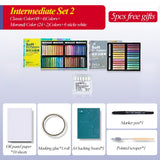 AOOKMIYA Kuelox morandi óleo de cor pesada pastel profissional pintura a óleo super macio pastel pastel papelaria para presente arte escola suprimentos