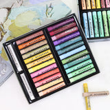 AOOKMIYA Kuelox morandi óleo de cor pesada pastel profissional pintura a óleo super macio pastel pastel papelaria para presente arte escola suprimentos