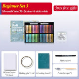 AOOKMIYA Kuelox morandi óleo de cor pesada pastel profissional pintura a óleo super macio pastel pastel papelaria para presente arte escola suprimentos