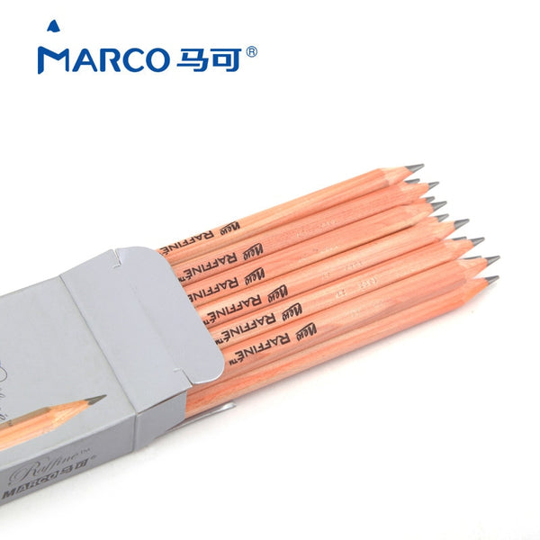Marco Sketch Wooden Pencils 3H/2H/H/B/2B/3B/4B/5B/6B/7B/8B/9B Pencil Professional Art Painting Pencil School Office Supplies