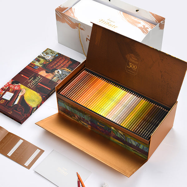Marco Tribute 300 Colors Gift Box Colored Pencils Set Master Oil Limited Color Pencil Art Supplies For Artist Collection Andstal