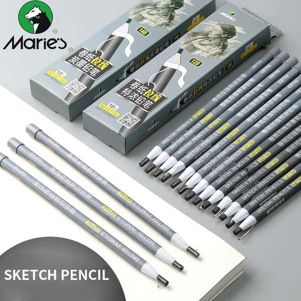 Marie's sketch Pencils Set For Drawing(14b 12b 10b 8b 6b 5b - Temu