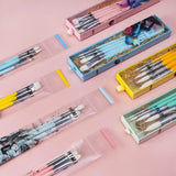 Miya Himi 3pcs Paint Brushes Set for Acrylic Oil Watercolor Face &amp; Body Gouache Painting with Hog Hairs for Kids Artists