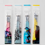 Miya Himi 3pcs Paint Brushes Set for Acrylic Oil Watercolor Face &amp; Body Gouache Painting with Hog Hairs for Kids Artists