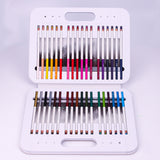 Miya-conjunto de lápis de cor himi, kit com alça e barra de presente para crianças, adultos, artistas, 24/36/48 cores