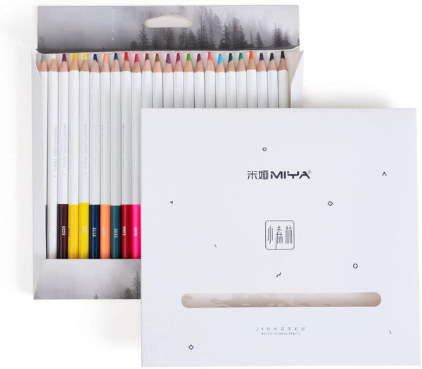 Miya-lápis de cor himi, ecologicamente correto, pacote com alça, faixa para crianças, adultos, arte, em 24/36/48 cores