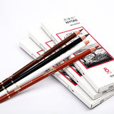 NYONI 8PCS Colored Charcoal Sketch Pencils Professional White/Brown Carbon Pencil For Sketching Drawing Tool Art Supplies