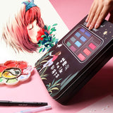 New Portable 36 Color Solid Watercolor Paint Set Children Beginners Hand-Painted Water Color With Water Brush Pen Art Supplies