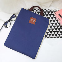 Office Supplies A4 multi-function Canvas zipper multi-layer file bag portable computer bag mobile briefcase Organizer