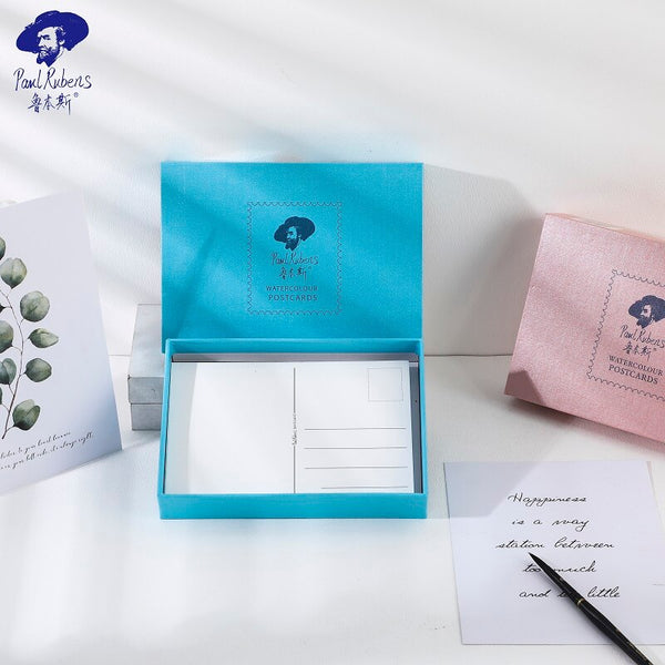 AOOKMIYA Official Paul Rubens Watercolor Postcard 100% Cotton Paper 20pcs/box Simple Style Creative Writing Greeting Gift Postcards