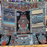 AOOKMIYAPOBING Silk Cashmere Scarf Women Manual Hand Rolled Shawls Stole Square Scarves Wraps Bandana Luxury Hijab Female Foulards 135CM