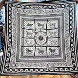 AOOKMIYAPOBING Silk Cashmere Scarf Women Manual Hand Rolled Shawls Stole Square Scarves Wraps Bandana Luxury Hijab Female Foulards 135CM