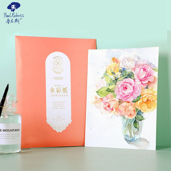 AOOKMIYA Paul Rubens 100% Cotton 300g Glitter Watercolor Paper Professional Artist Water Color Paper for Painting Art Supplies