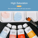 AOOKMIYA  Paul Rubens BOX 170 ML Fast Dry Student Grade 40 Colors Aluminum Oil Paint Tube for Art Supplier