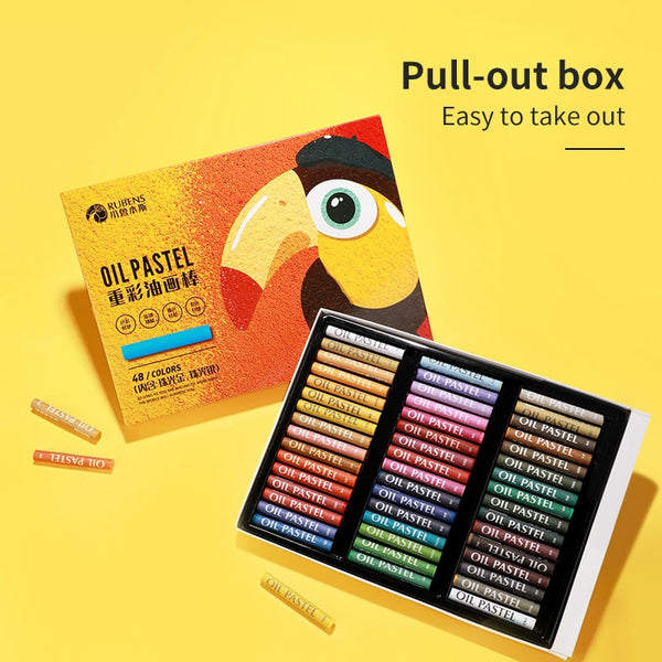 AOOKMIYA Paul Rubens BOX Children Oil Pastels 48 Colors Set Profession