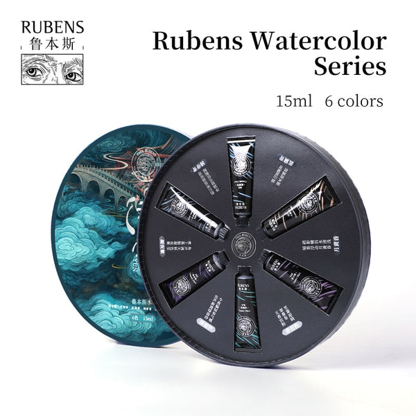 AOOKMIYA  Paul Rubens BOX Extra Fine Watercolor Paint 15ml Tubes Natural Mineral Color Hand Made Professional Pigment for Artist Art Supplies