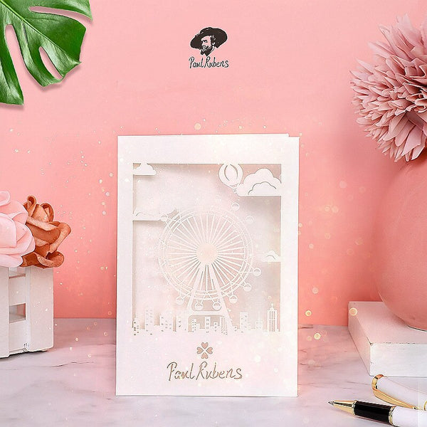 Paul Rubens Glitter Watercolor Paper Greeting Card Postcard 100% Cotton 300g Water Color Paper for Painting  Art Supplies Gift