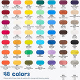 AOOKMIYA  Paul Rubens BOX Oil Pastels 48+3 Color Set Stationary with A5 Pastel Paper Art Masking Tape for Artist Professionals School Supplies