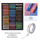 AOOKMIYA  Paul Rubens BOX Oil Pastels 48+3 Color Set Stationary with A5 Pastel Paper Art Masking Tape for Artist Professionals School Supplies