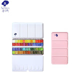 AOOKMIYA Paul Rubens Professional Solid Watercolor Paint Set 12/24/48 Color Fresh Style Metal Box Bright Watercolour Painting Pigment