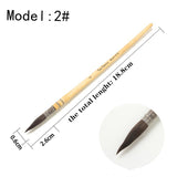 AOOKMIYA  Paul Rubens BOX Professional Watercolor Paint Brush Wash/Mop Round Squirrel Hair Paint Brush for Fine Detailing Acrylic Gouache Oil