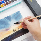 AOOKMIYA  Paul Rubens BOX Professional Watercolor Paint Brush Wash/Mop Round Squirrel Hair Paint Brush for Fine Detailing Acrylic Gouache Oil