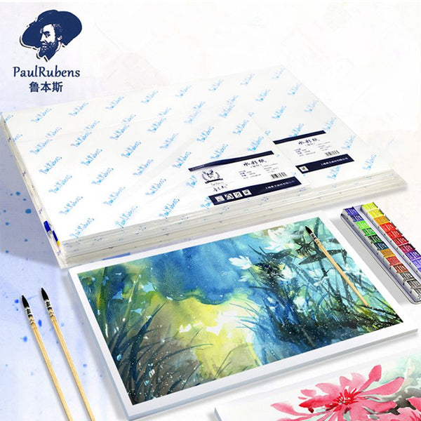 AOOKMIYA Paul Rubens Professional Watercolor Paper 50% Cotton 300g 8k /16k Thickened Fine/Rough Grain Painting Art Supplies