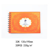 AOOKMIYA  Paul Rubens BOX Sketchbook Watercolor Paper Hand Painted Book Notepad School Supplies 50% Cotton 20 Sheets for Artist Art Supplies