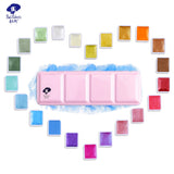 AOOKMIYA  Paul Rubens BOX Solid Watercolor Paint Set 12/24/48 Colors Glitter Metallic Paints Sparkle Effect Pigment Artist Grade Art Supplies