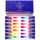 AOOKMIYA  Paul Rubens BOX Watercolor Paint 14 Vibrant Neon Colors Paint Set 5ml Tube Opera Series High Quality Pigment for Artist Art Supplies