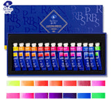 AOOKMIYA  Paul Rubens BOX Watercolor Paint 14 Vibrant Neon Colors Paint Set 5ml Tube Opera Series High Quality Pigment for Artist Art Supplies