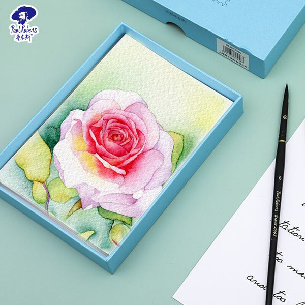 Paul Rubens watercolor postcards 100% cotton paper 20 sheets/box simple style creative writing hand-painted cards DIY postcards