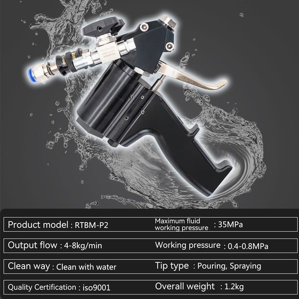 Pu Injection Gun AOOKMIYA Polyurethane Foam Spray Gun P2 Air Purge PU Foaming Injection