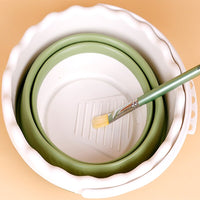 Portable retractable watercolor paint brush bucket can be placed brush holder pvc multi-function scrubbing pot art supplies
