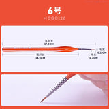 Premium Quality Detail Paint Brush Set Miniature Hook Line Pen For Acrylic Watercolor Oil Drawing Model Airplane Kits